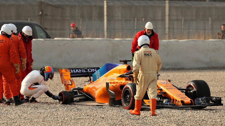 Το πρώτο ατύχημα της σεζόν στη F1